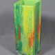 Vase La Rochère en verre soufflé polychrome, années 1970