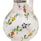 Carafe à liqueur en cristal émaillé