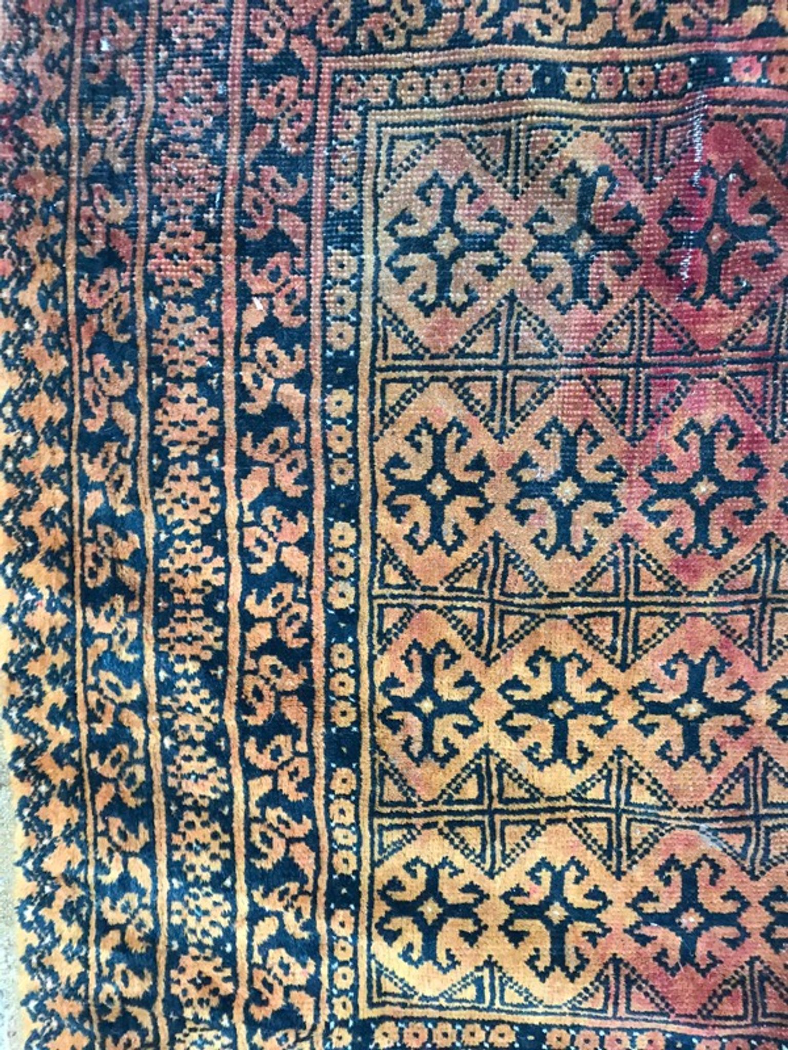 Tapis vintage turkmen afghan 105x152 cm