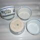 5 porcelain ramekins with smoother decoration and blue flowers and foliage