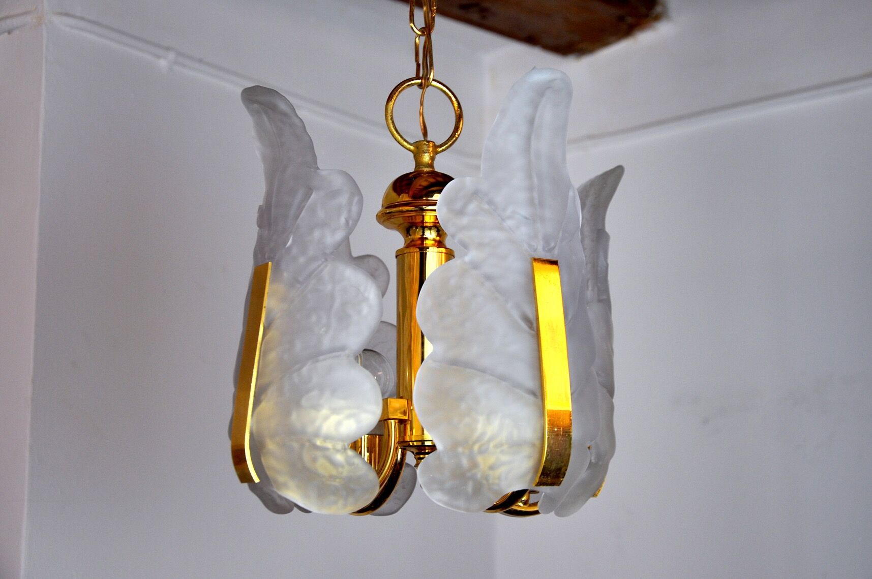 "Leaf" chandelier by Carl Fagerlund, Murano glass, Germany, 1970