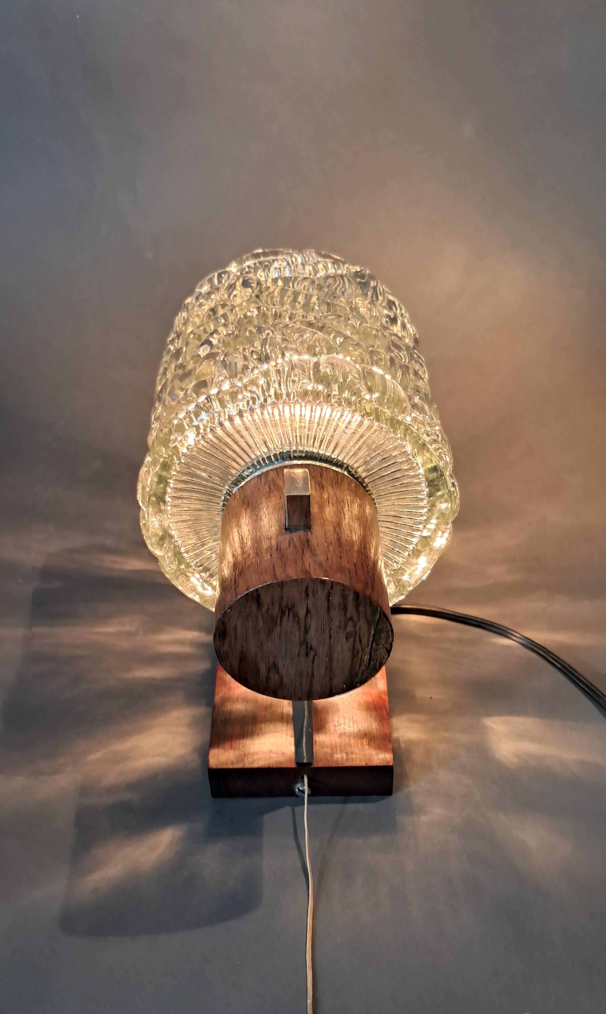 Scandinavian teak and chrome wall light from the 1960s.