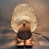 Scandinavian teak and chrome wall light from the 1960s.