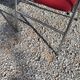 Set of 6 folding chairs from the 70s tweed and chrome metal