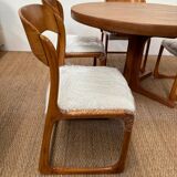 Set of table and 4 sled chairs from Baumann
