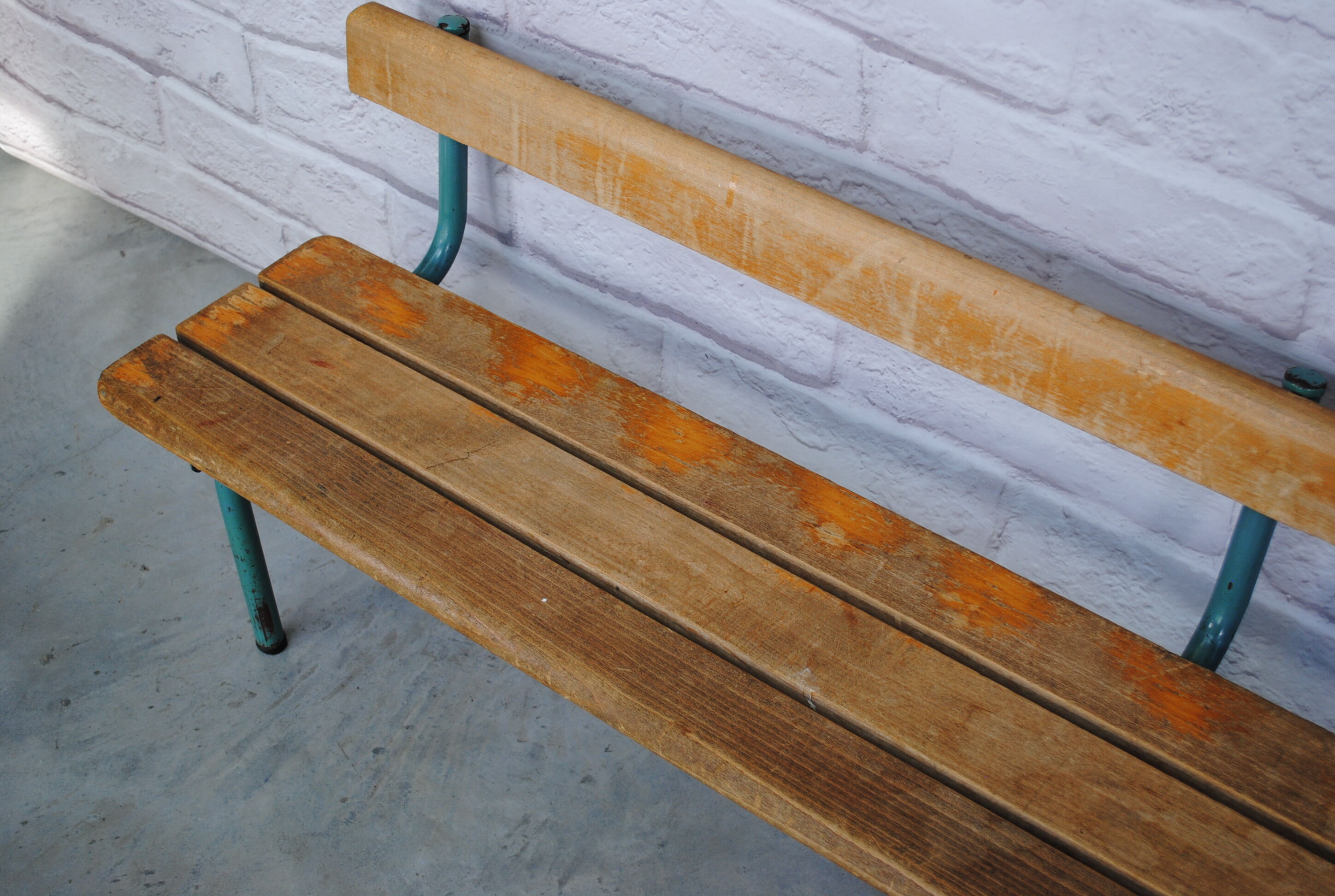 Vintage school bench