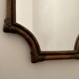 Vintage bamboo mirror