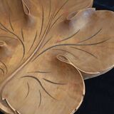 Wooden leaf trinket tray