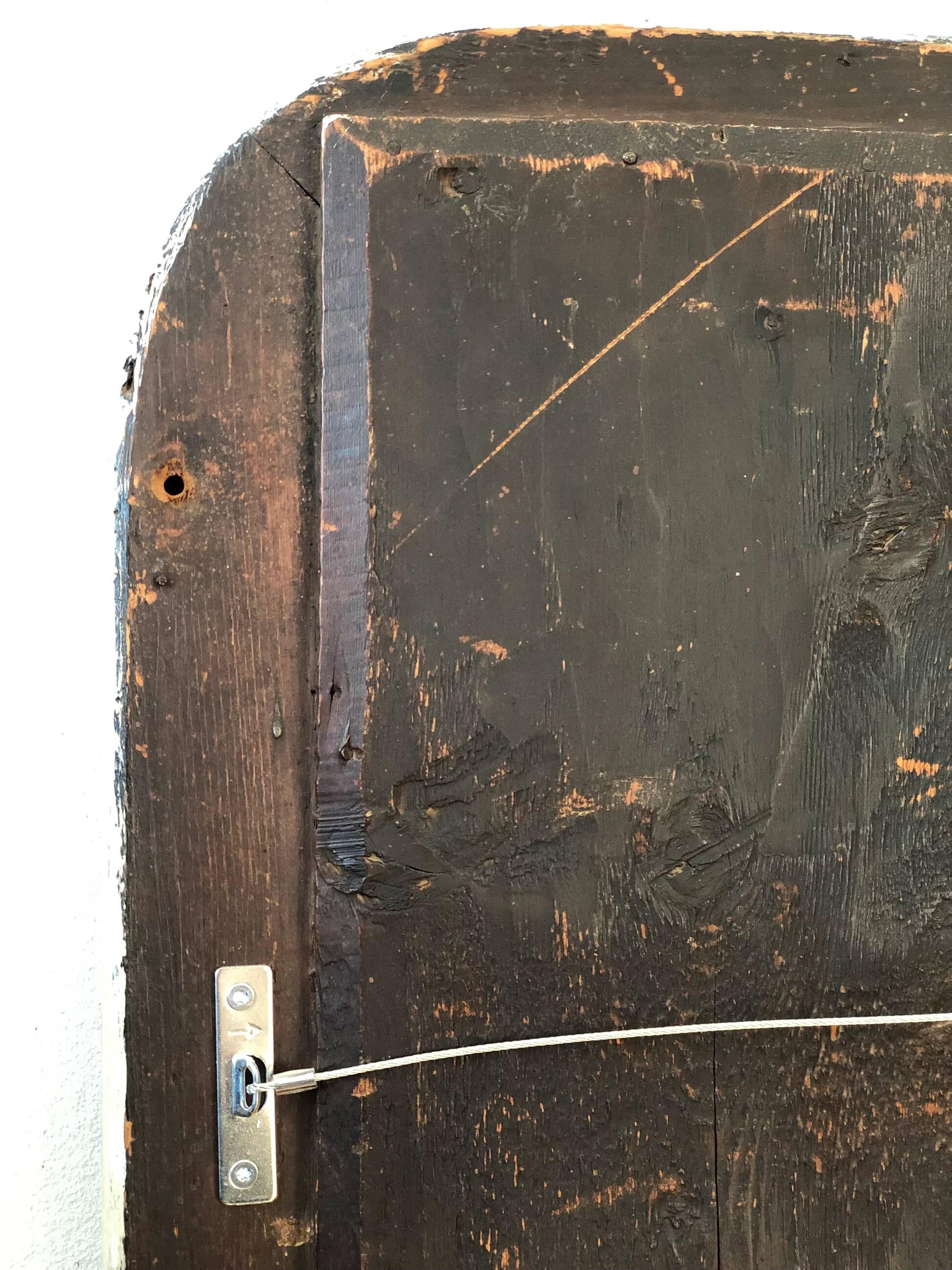 Miroir antique français Louis Philippe – crème et or, fin du 19e siècle