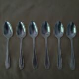 6 silver spoons Art Deco Sfam