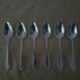 6 silver spoons Art Deco Sfam