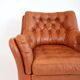 Fauteuil club en cuir