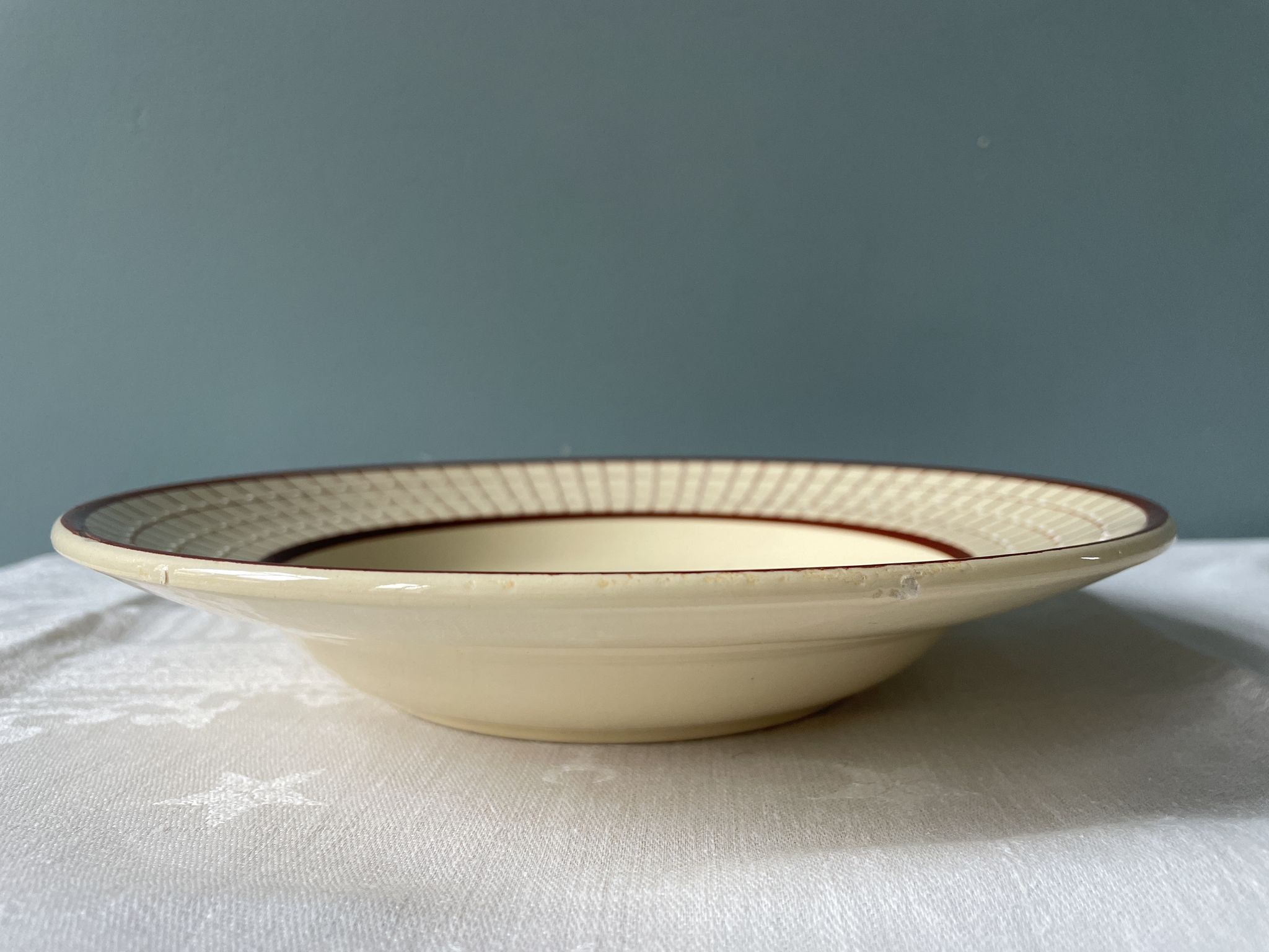 Set of 12 Longchamp France hollow plates, Colmar model
