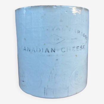 “Canadian cheese” white ceramic pot