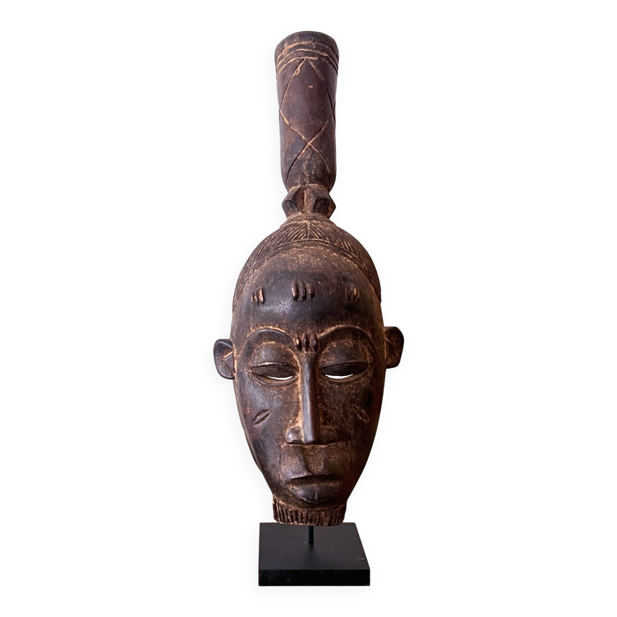 Wooden Yaouré mask (Ivory Coast)