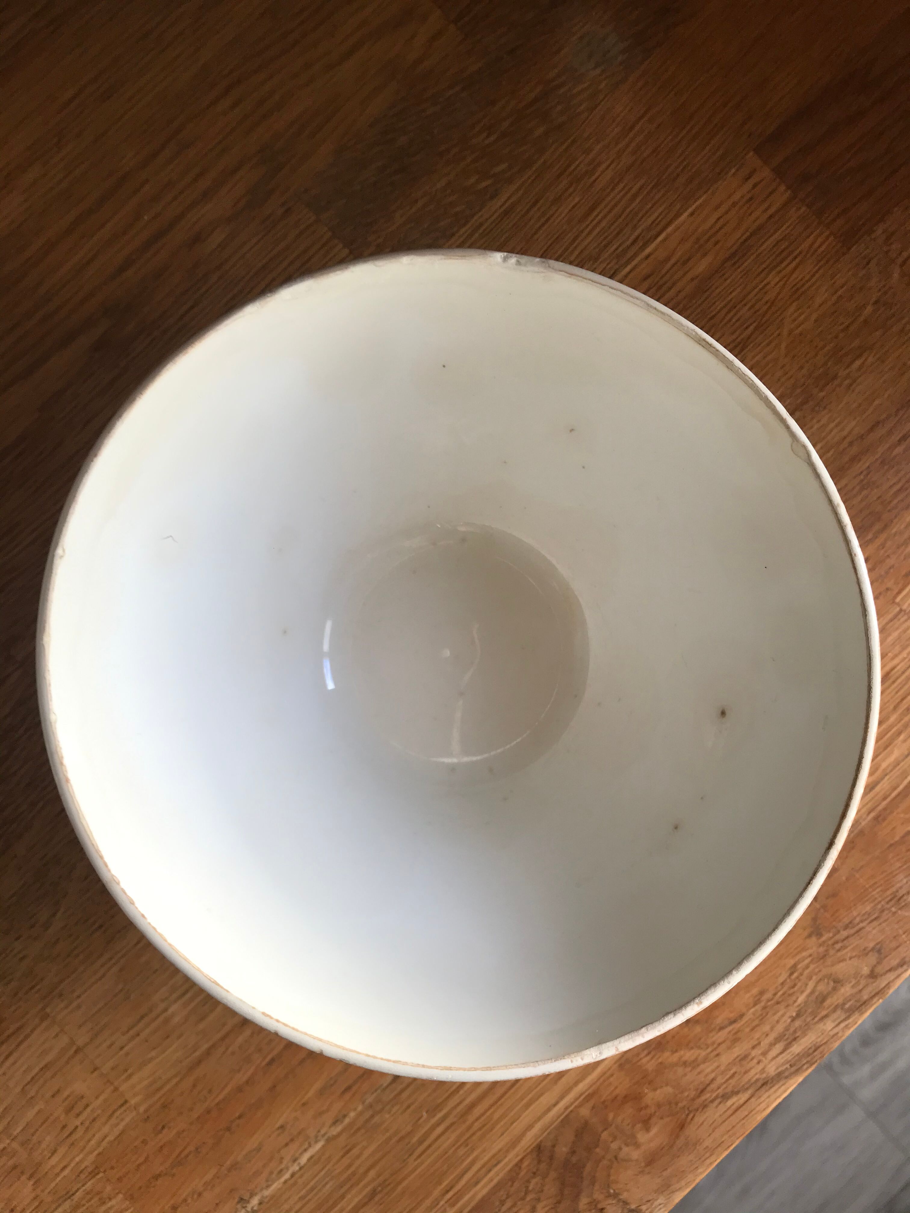 Old XXL bowl , said chabrot bowl , Sarreguemines Digoin