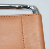Wassily chair by Marcel Breuer, in brown leather, Italy, 1980s