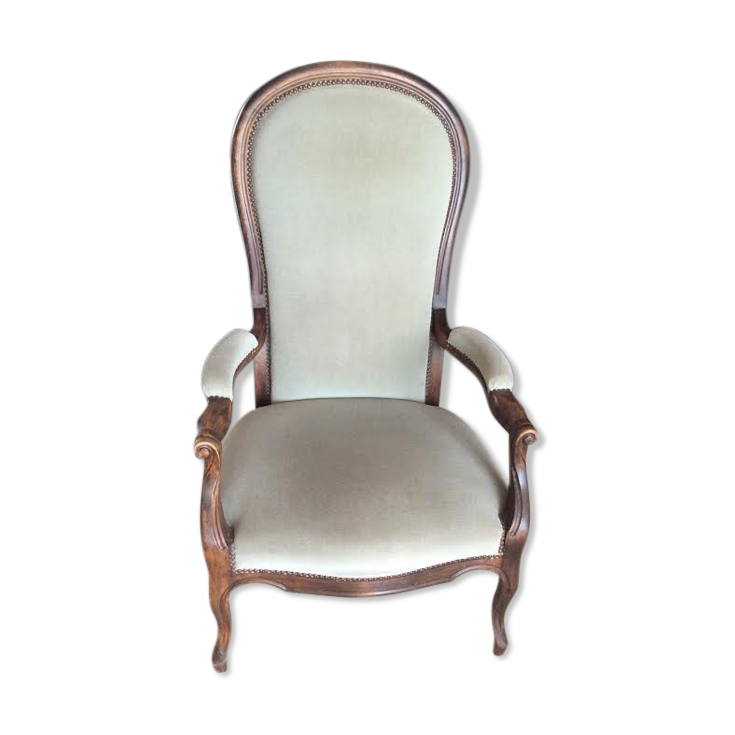 Old voltaire armchair