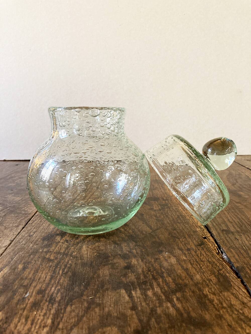 Bocal en verre bullé de Biot, ca. 1980