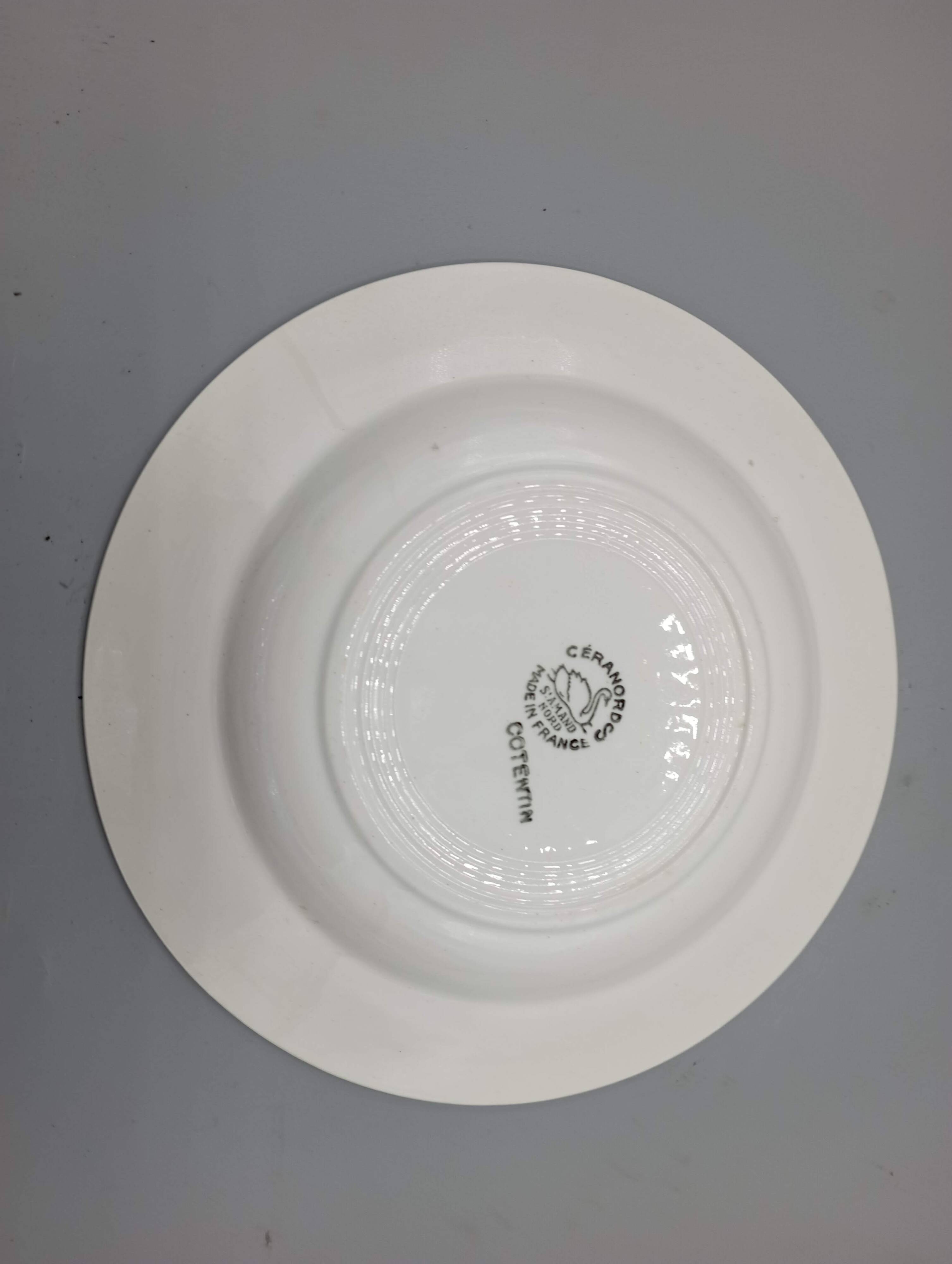 2 deep plates "Cotentin" from Saint-Amand, Céranord