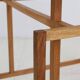 Danish modern coffee table / side table / Henning Nørgaard attributed / oak / glass / 1970s