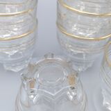 12 golden glasses