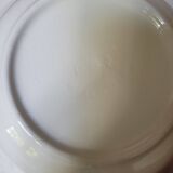 Set of 2 opaque porcelain soup plates