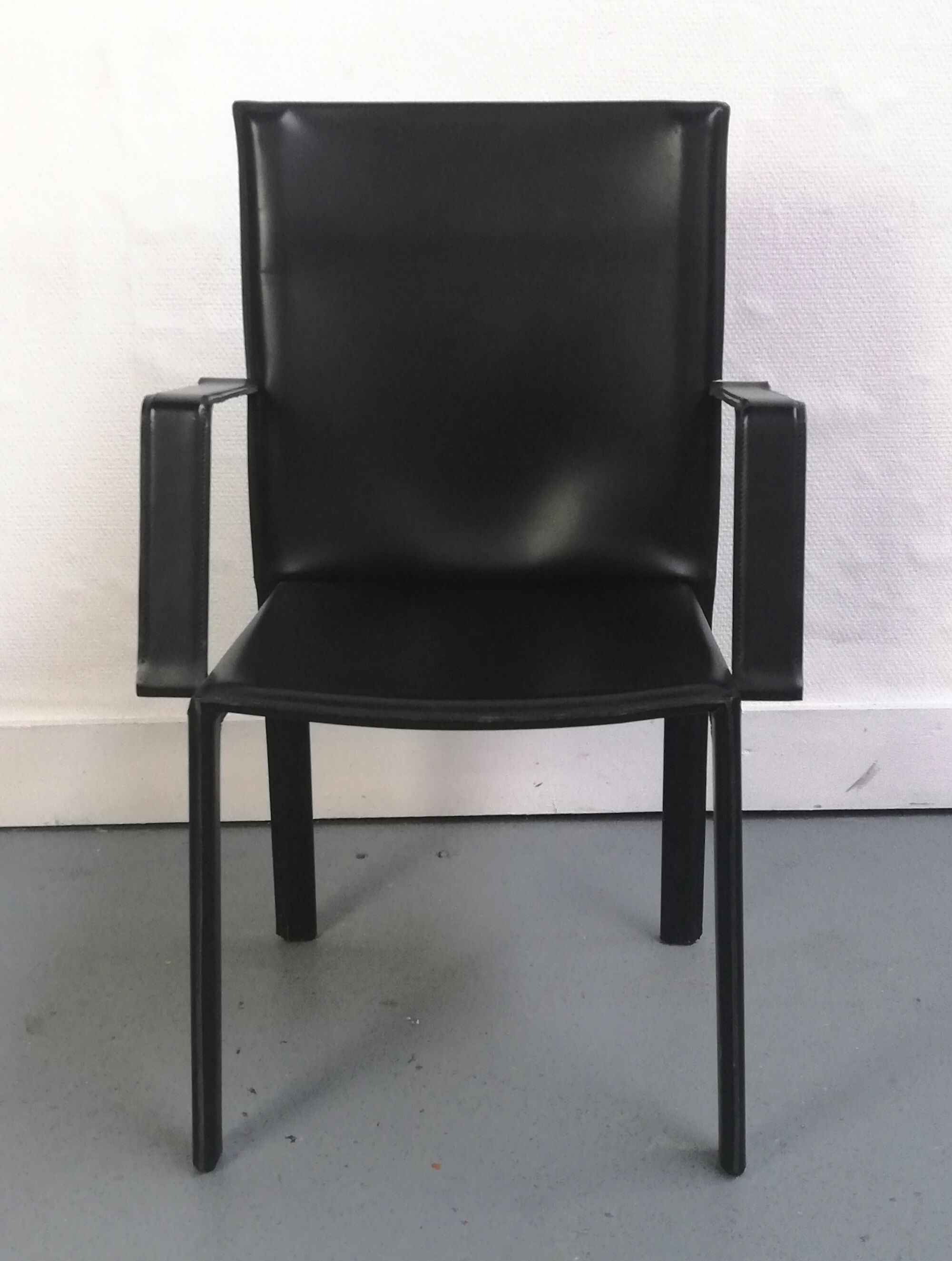 Leather chair Enrico Pellizzoni