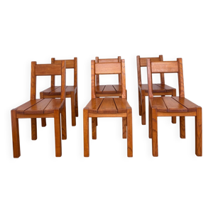 Chaises en orme massif