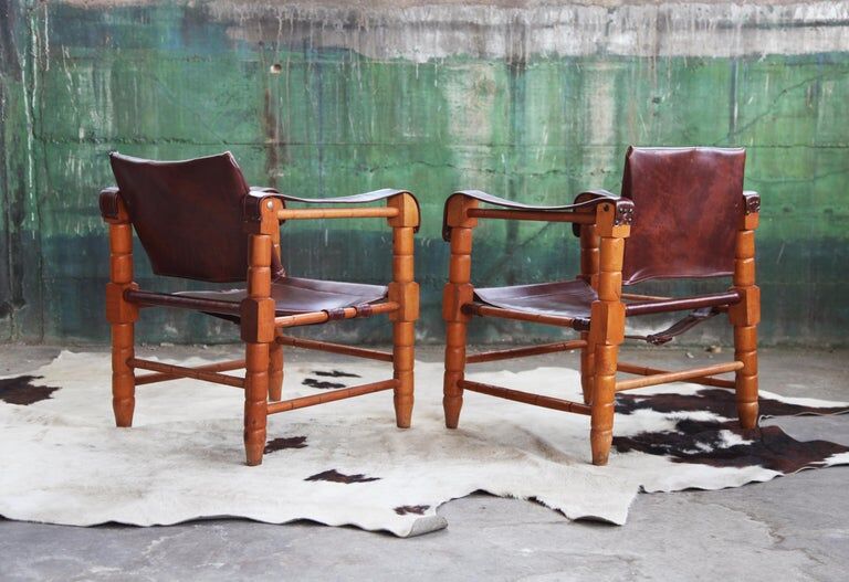 Mid-century chair pair