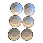 Série de 6 assiettes creuses Bernardaud Limoges – Art Déco – A715