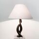 Lampe forme libre en céramique émaillée noire de Louis Giraud, 1950s