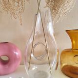 Clear Glass Donut Carafe Pitcher