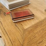 Ancien bureau en bois restauré