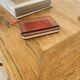 Old restored wooden desk