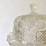 Cloche en verre et plat