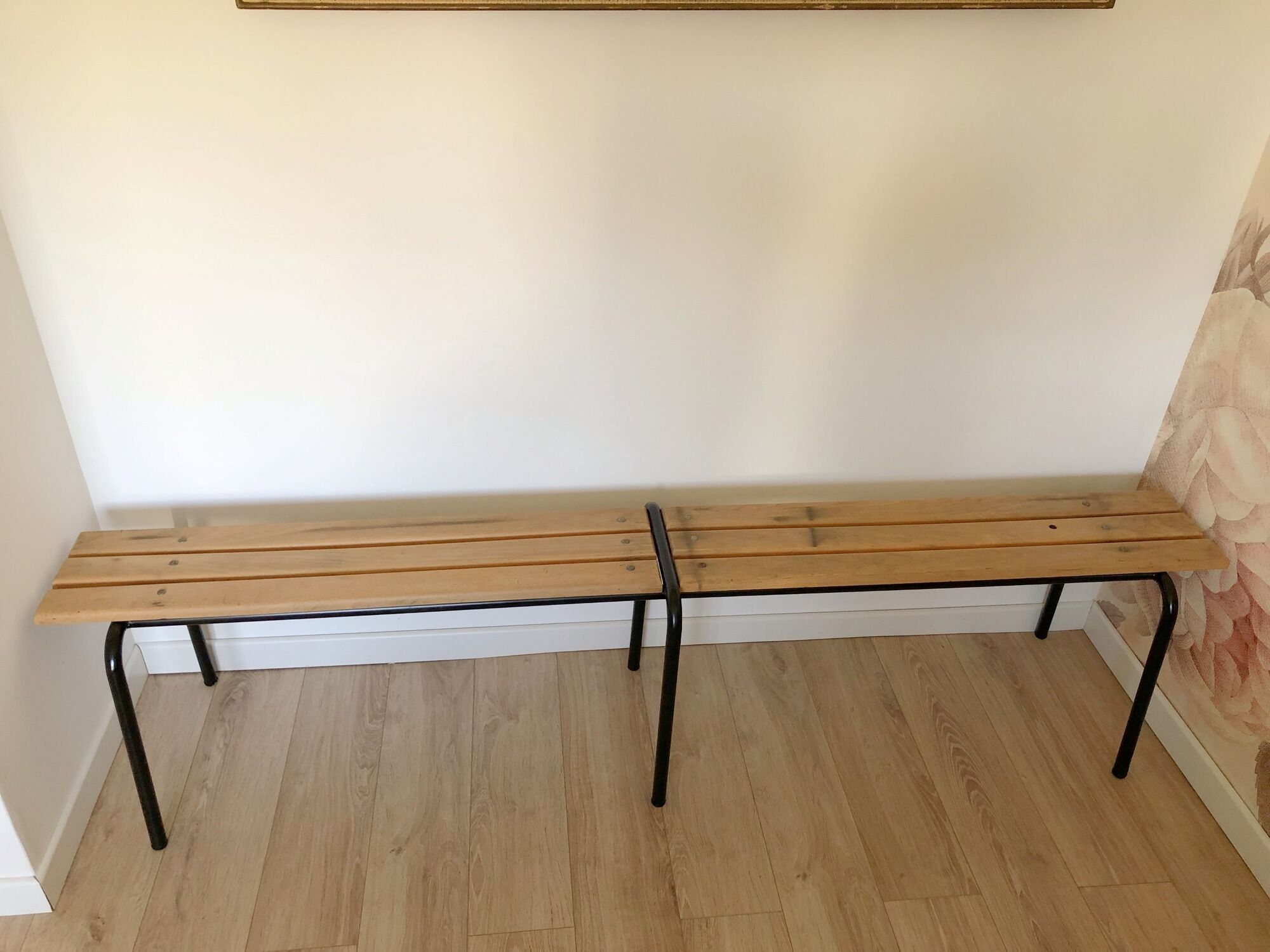 Former school bench from the 60s, adult model