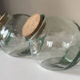 Set of 3 vintage glass candy jars from the 60s and 70s