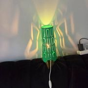 Lampe verte en métal ikea vintage