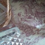 Antique crystal knife rests