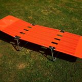 KURZ deckchair vintage year 60/70 orange scoubidou