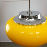 Large Space Age Model Best Pendant from Guzzini in Yellow, 1970s