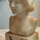 Bust of a woman in alabaster