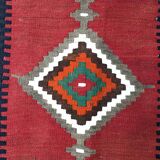 Woven carpet Persian: Kilim Gashqai 283 x 121 cm - Iran - around 1970