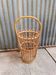 Porte parapluie en osier rotin vintage