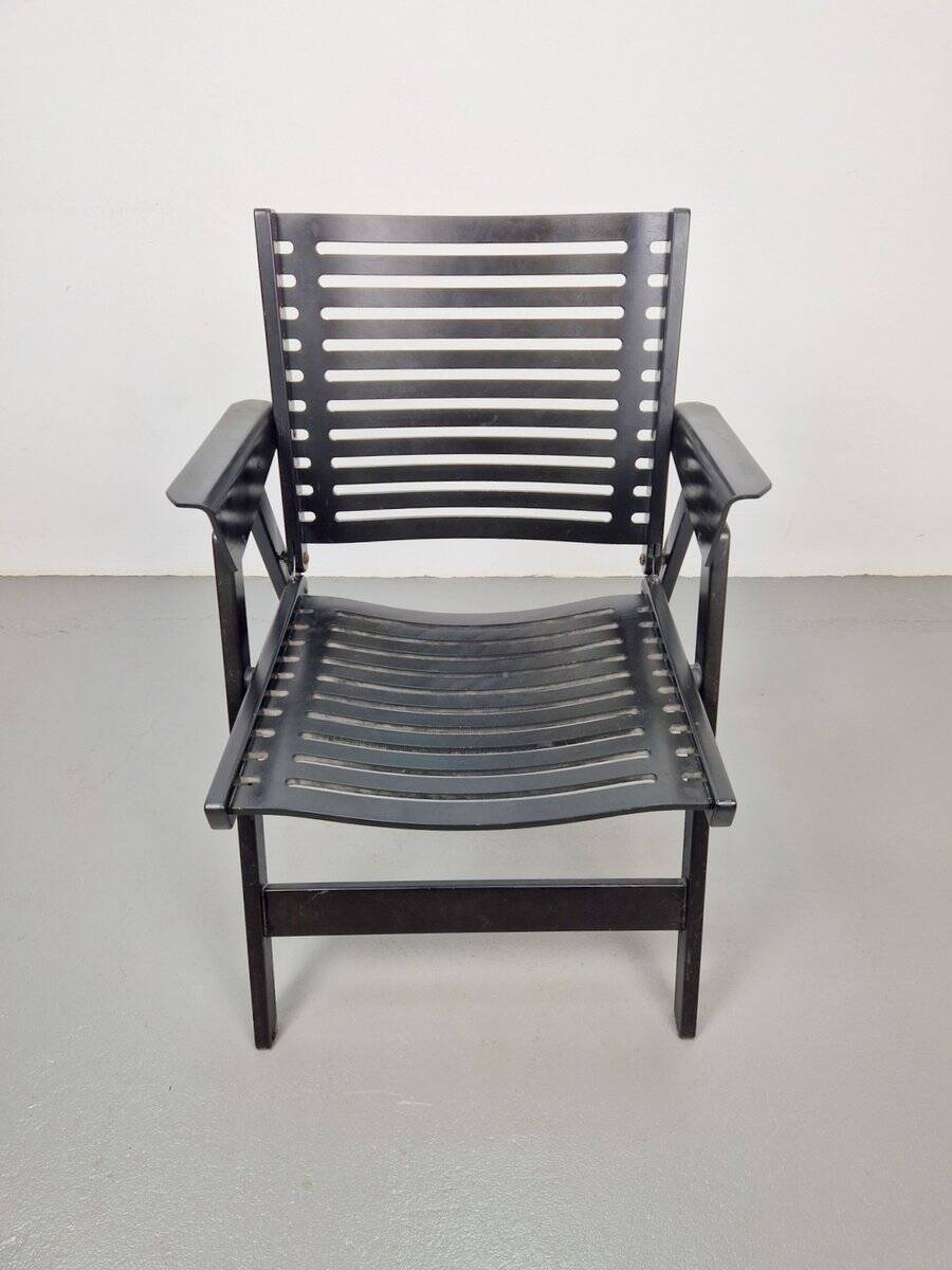 Vintage Black Garden Chair by Niko Kralj for Rex, 1960s
