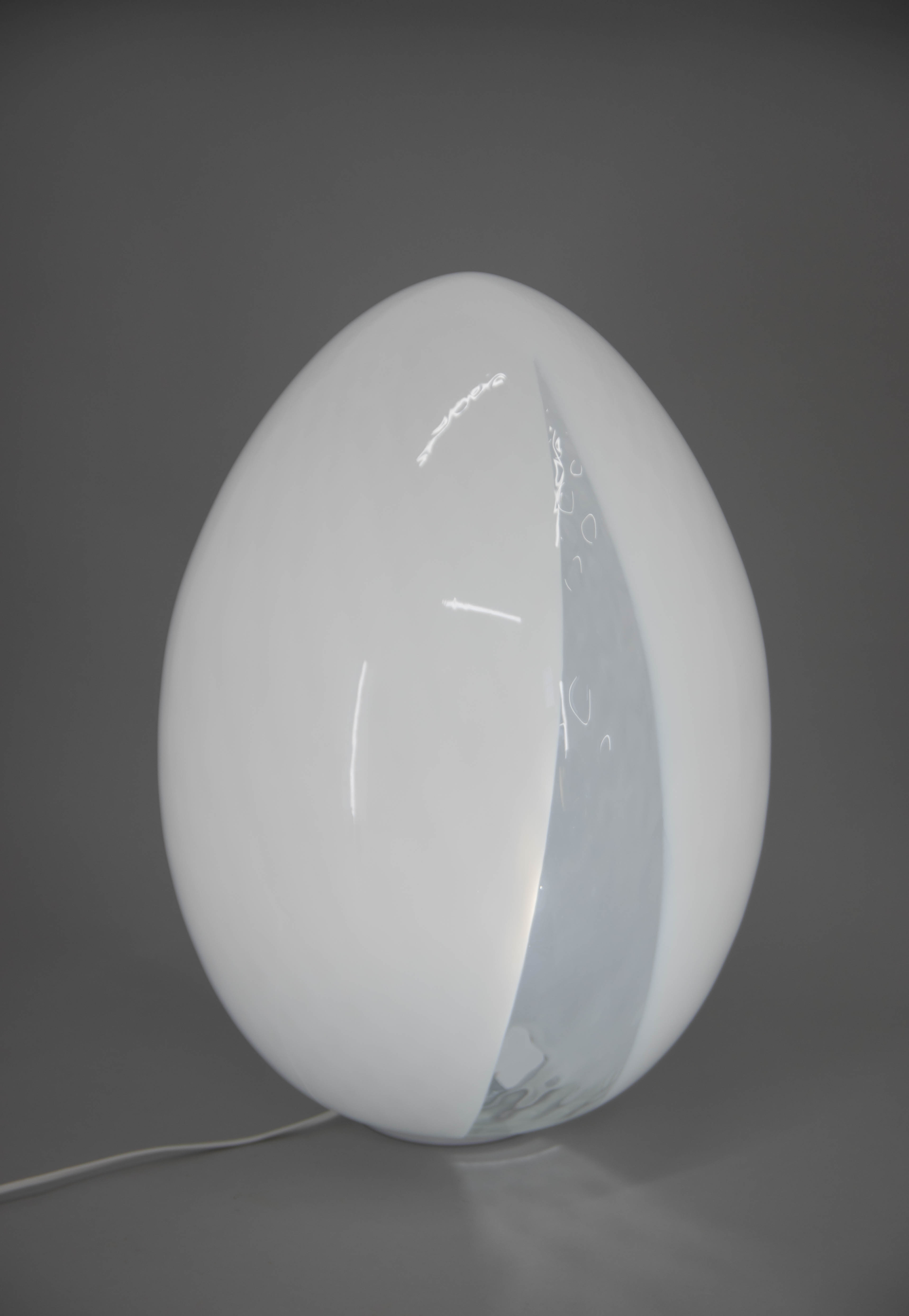 Giant Murano Glass Egg Lamp, Italy, 2000s