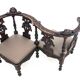 Renaissance double side seat, France, circa 1860.