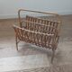 Rattan magazine rack