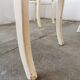 Set de 6 chaises bistrot vintages blanches
